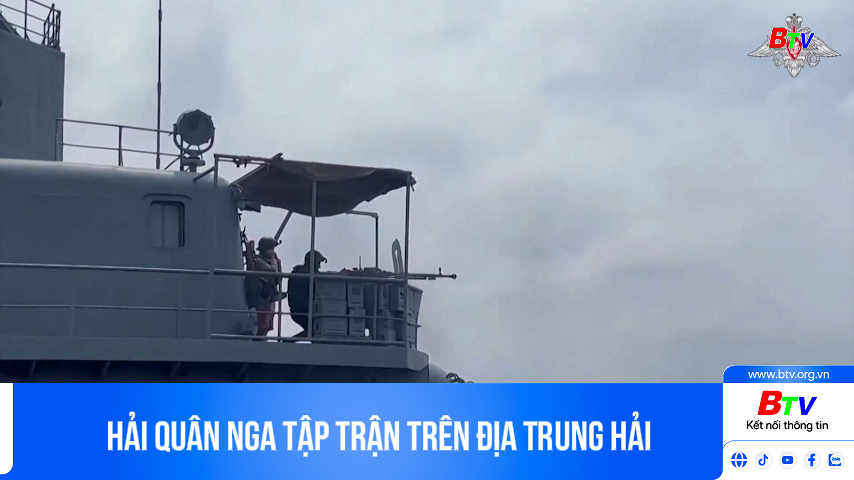 Hải quân Nga tập trận trên Địa Trung Hải