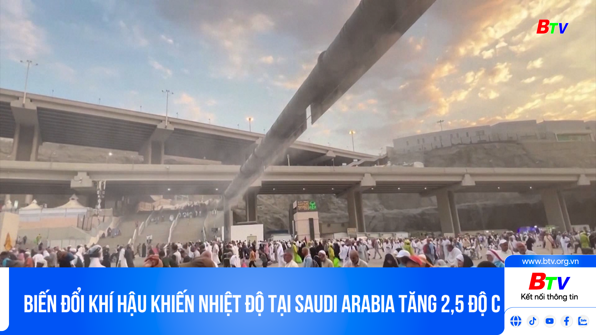 Biến đổi khí hậu khiến nhiệt độ tại Saudi Arabia tăng 2,5 độ c