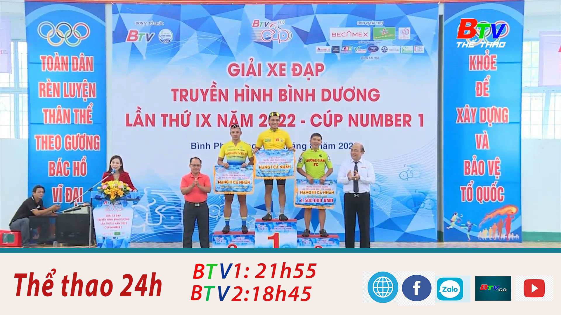 Chặng 3 - Giải Xe đạp Truyền hình Bình Dương - Cúp Number 1 kết thúc thành công