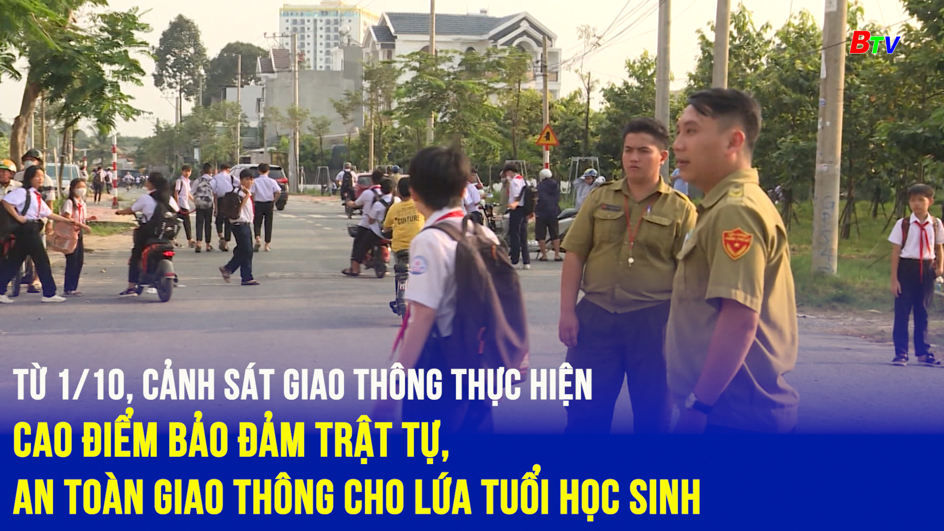 Từ 1/10, Cảnh sát giao thông thực hiện cao điểm bảo đảm trật tự, an toàn giao thông cho lứa tuổi học sinh