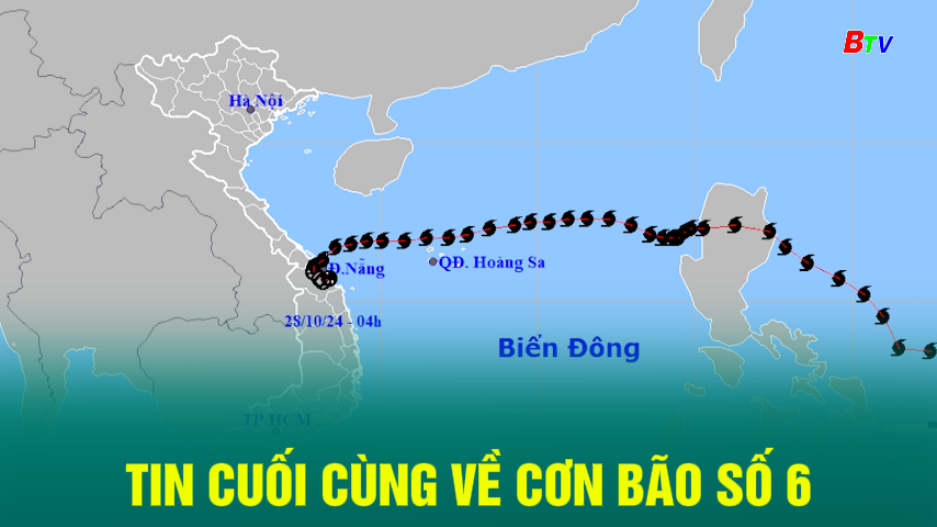 Tin cuối cùng về cơn bão số 6