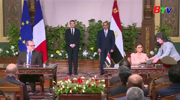 Ai Cập và Pháp tăng cường quan hệ hợp tác nhiều mặt