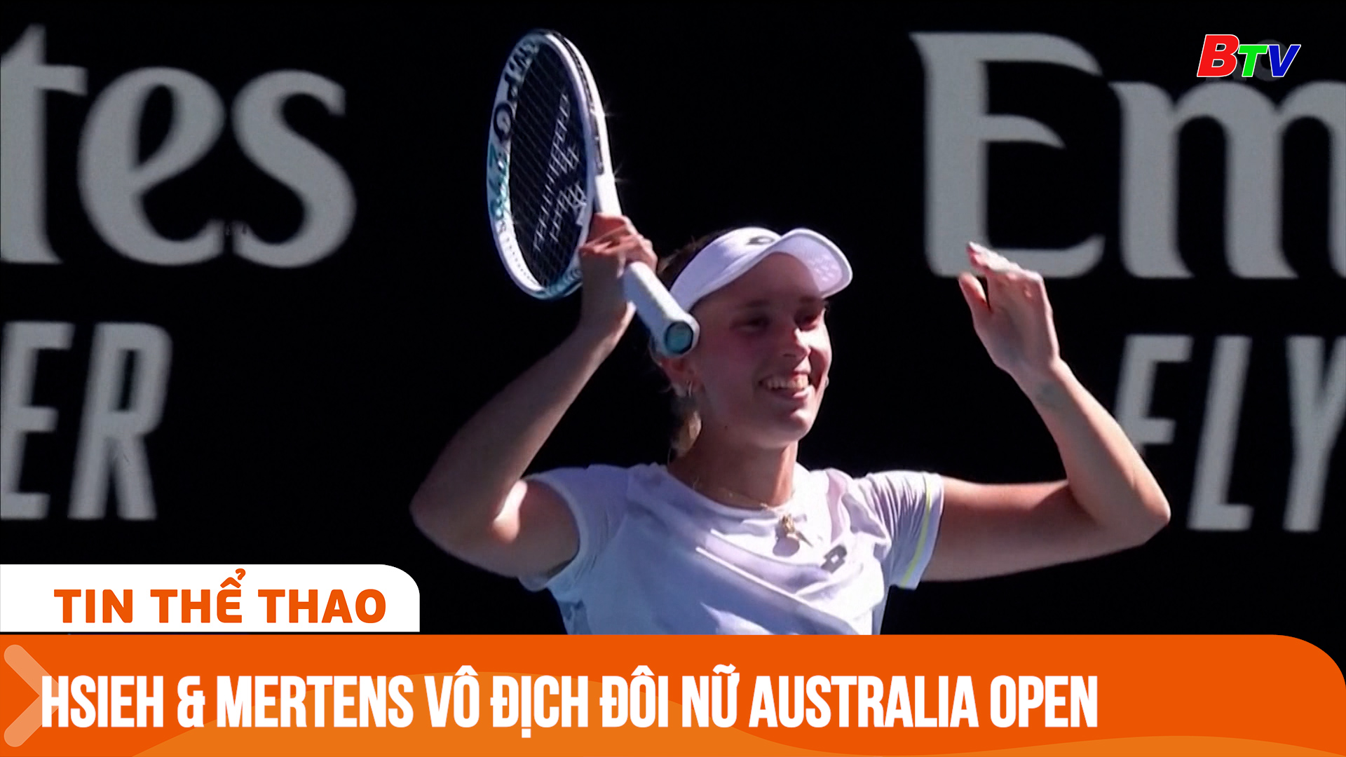 Hsieh Su-Wei và Elise Mertens vô địch đôi nữ Australia Open | Tin Thể thao 24h