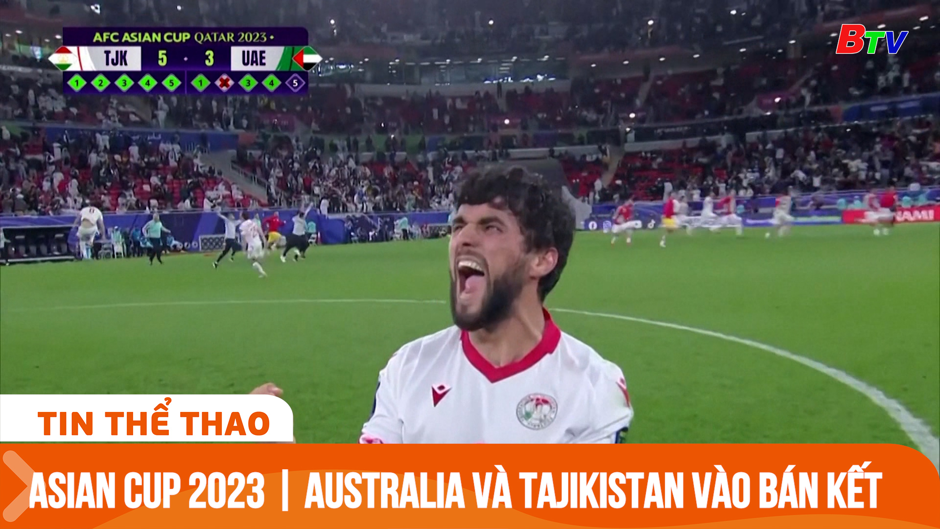 Asian Cup 2023 | Australia và Tajikistan vào Bán kết | Tin Thể thao 24h