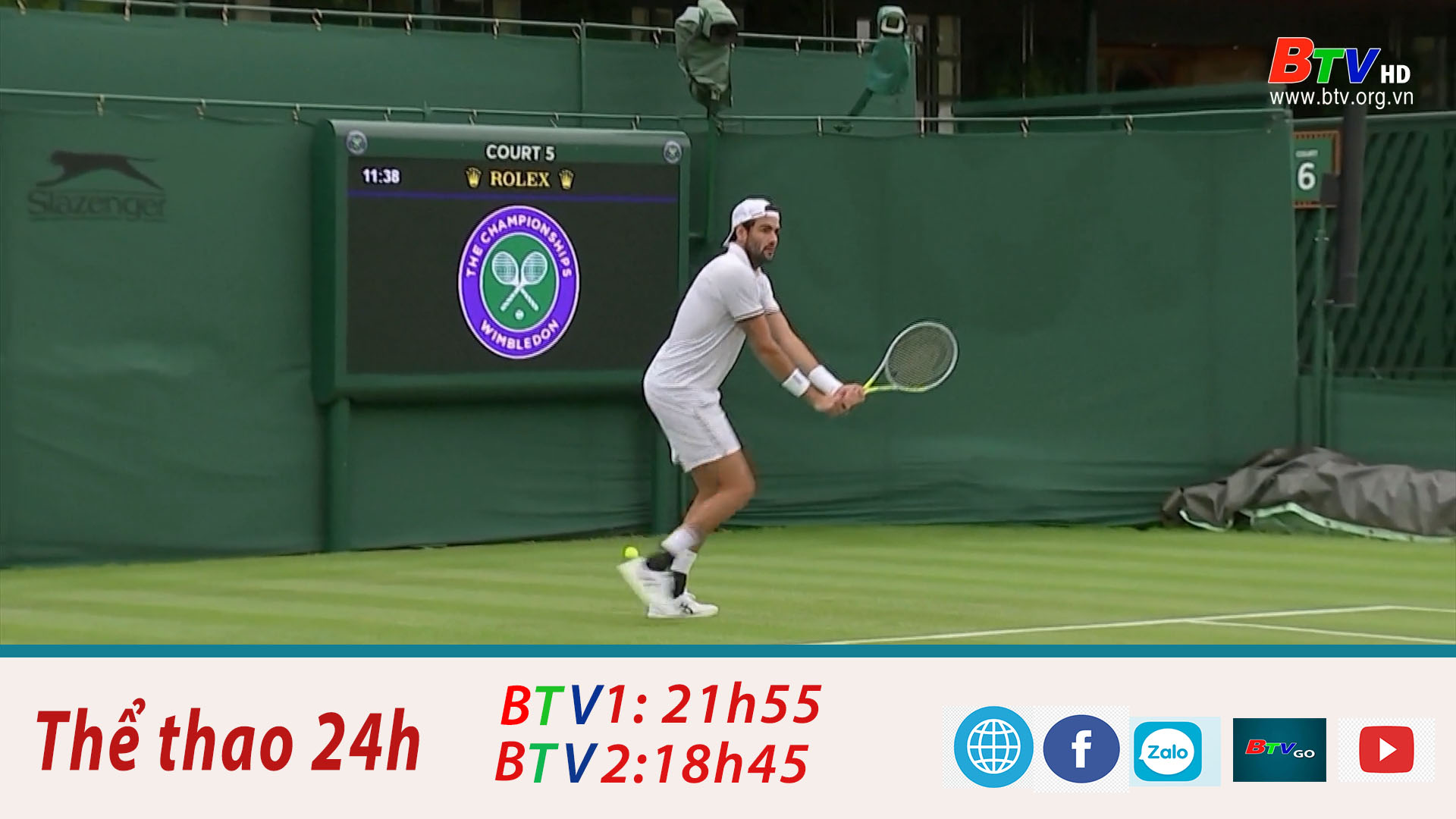 Matteo Berrettini chia tay Wimbledon 2022 vì Covid 19