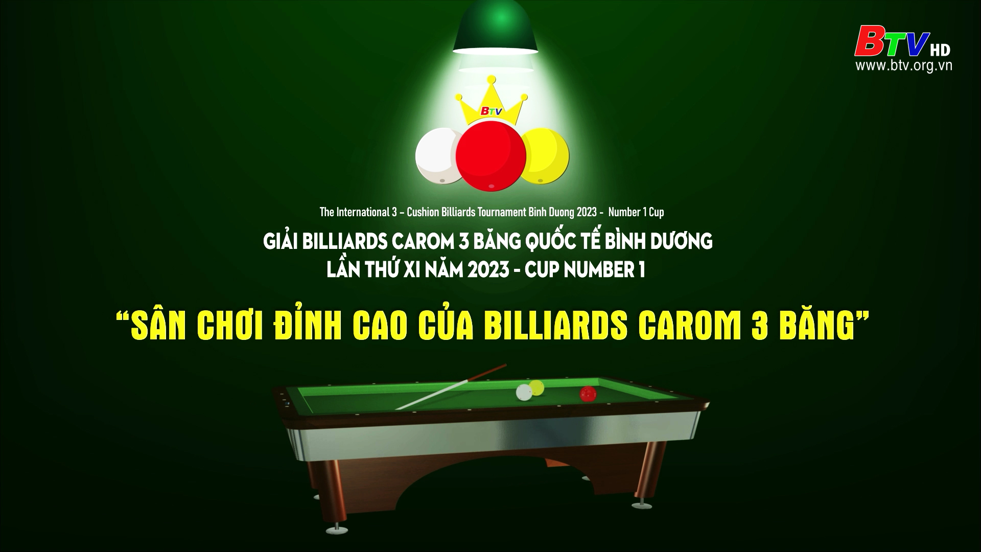 Giải Billiards carom 3 băng Quốc tế Bình Dương lân thứ XI năm 2023 - Cup Number 1