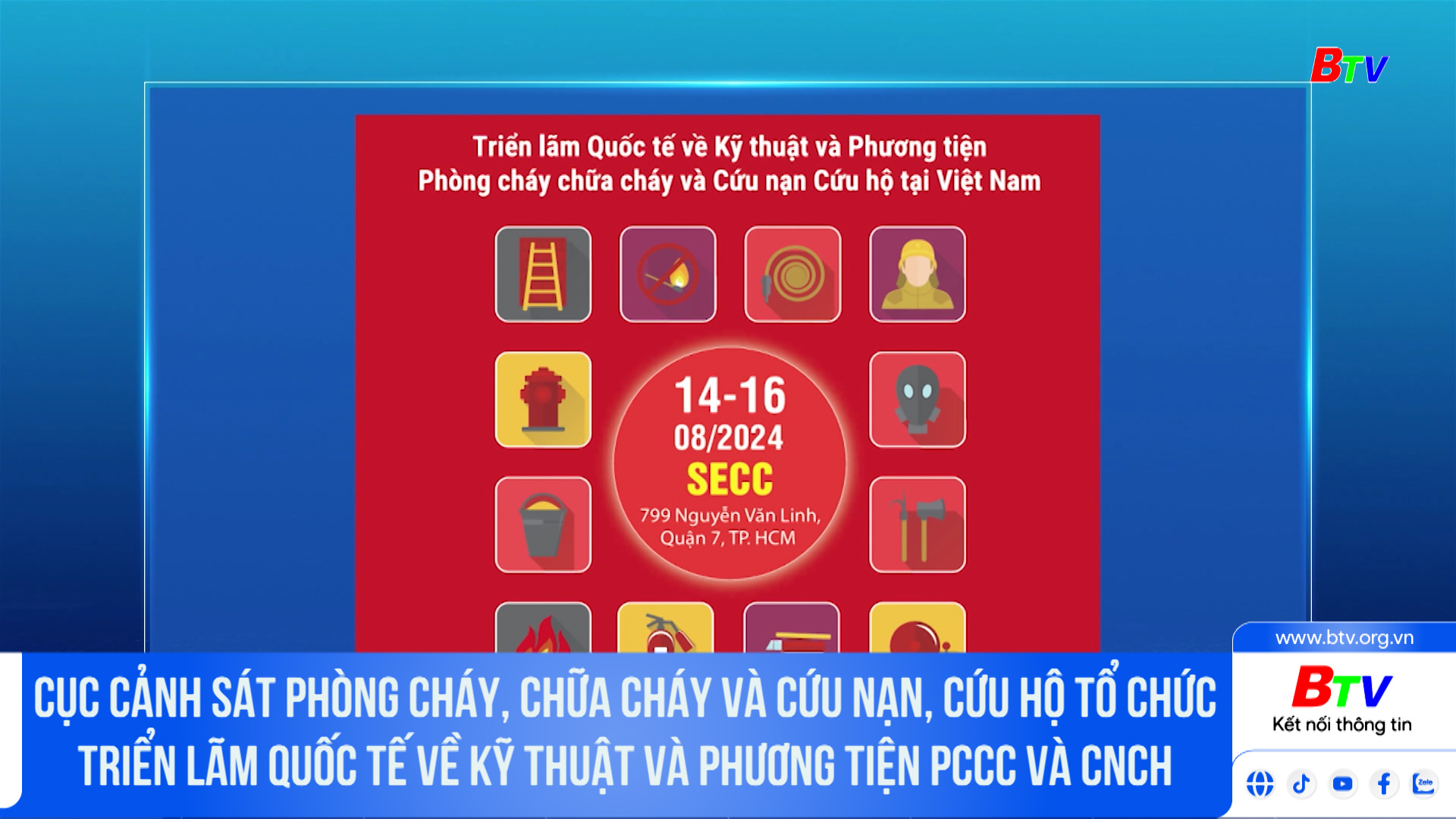 Cục Cảnh sát Phòng cháy, chữa cháy và Cứu nạn, cứu hộ tổ chức Triển lãm quốc tế về kỹ thuật và phương tiện PCCC và CNCH 