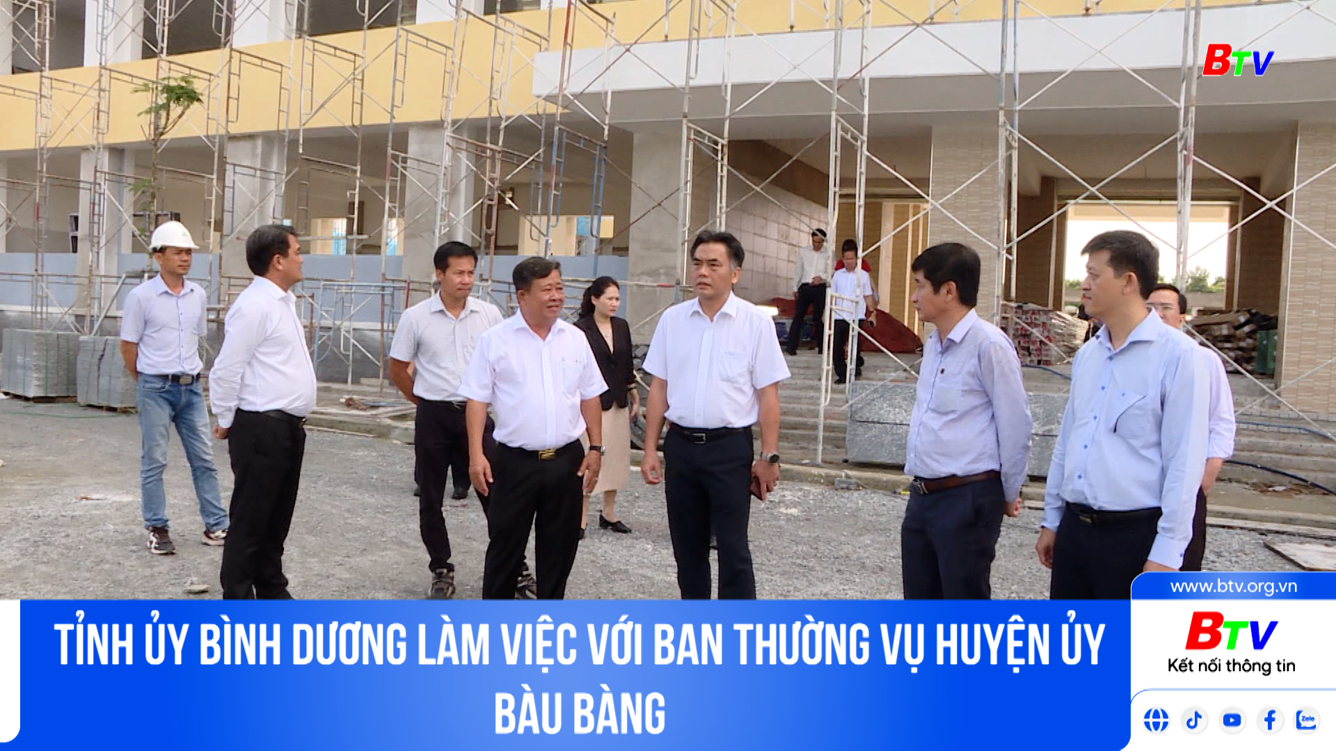 Tỉnh ủy Bình Dương làm việc với Ban Thường vụ Huyện ủy Bàu Bàng