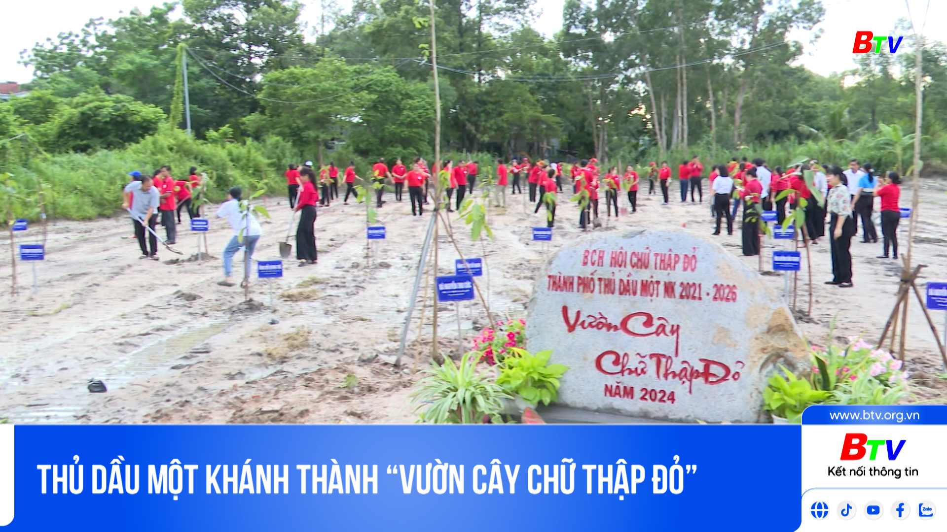 Thủ Dầu Một khánh thành “Vườn cây chữ thập đỏ”