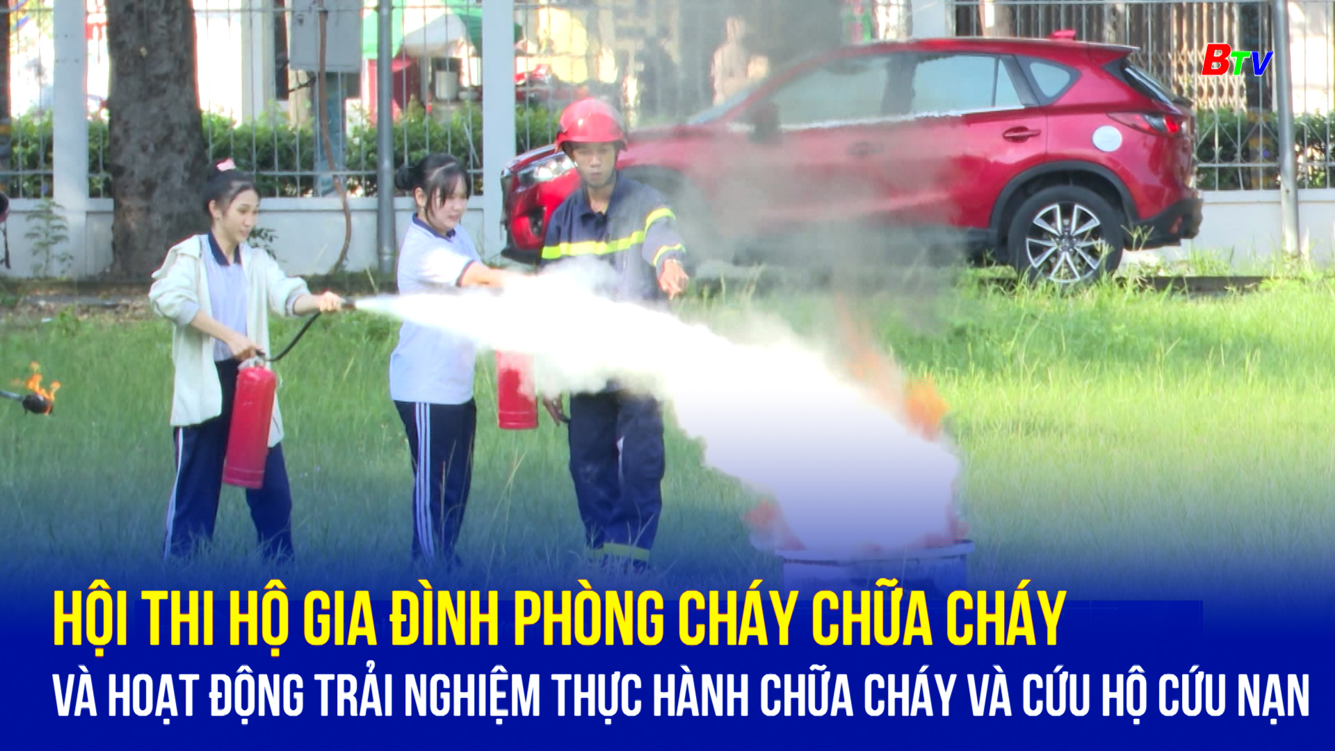 Hội thi Hộ gia đình phòng cháy chữa cháy và hoạt động trải nghiệm thực hành chữa cháy và cứu hộ cứu nạn