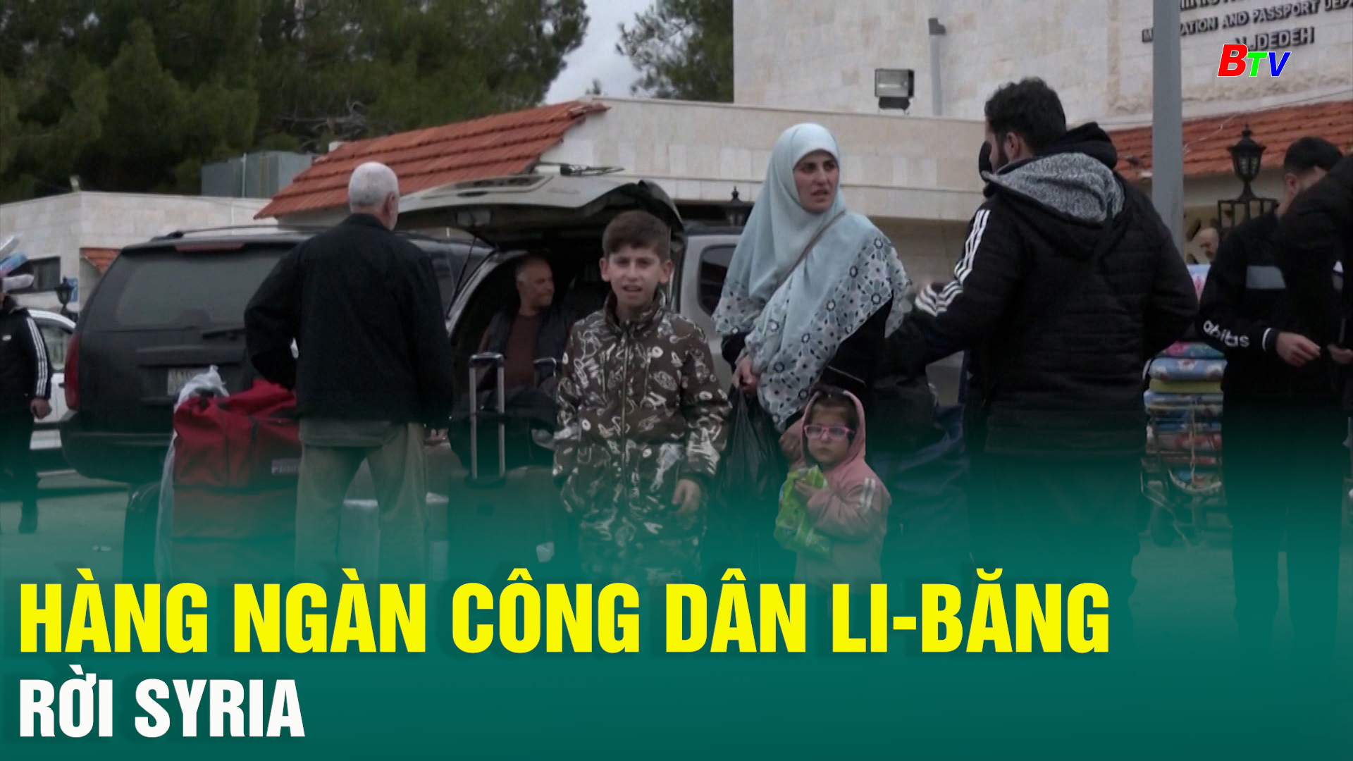 Hàng ngàn công dân Li-băng rời Syria