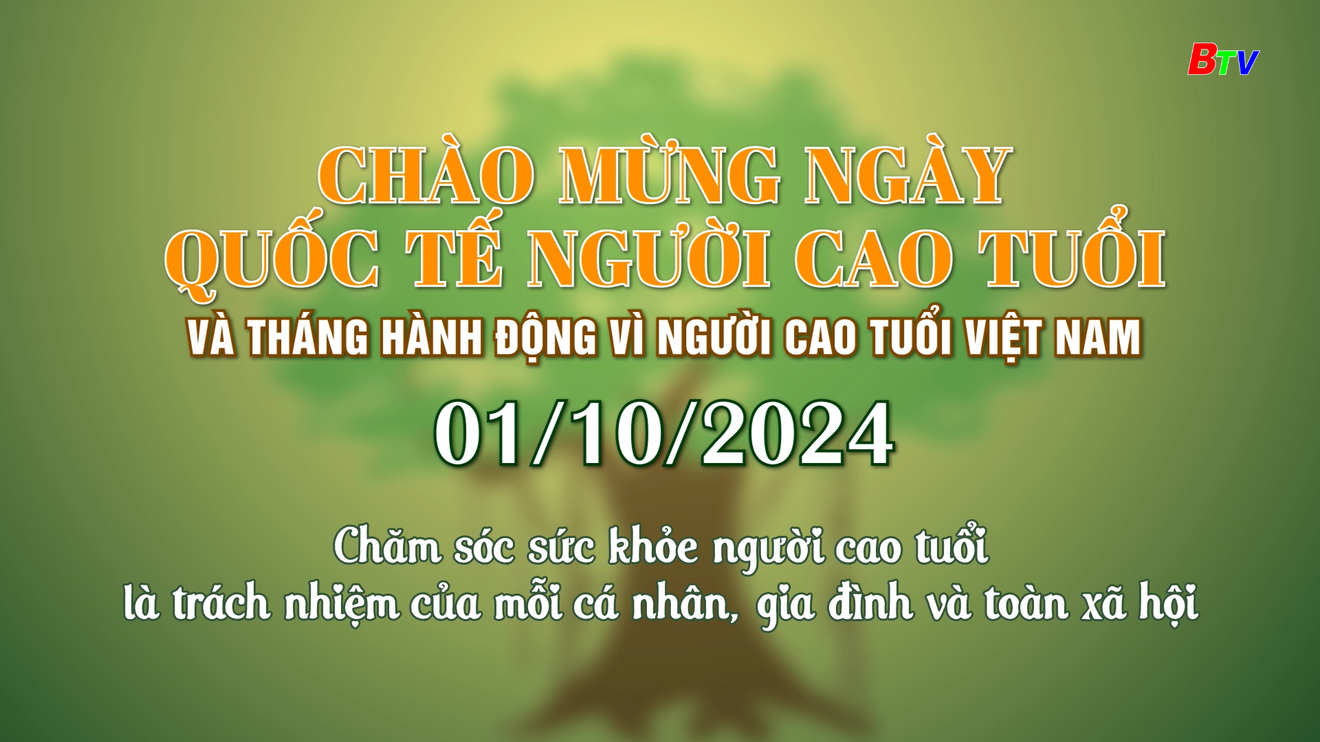 Chào mừng Ngày Quốc tế Người cao tuổi và Tháng hành động vì Người cao tuổi Việt Nam (01/10/2024)