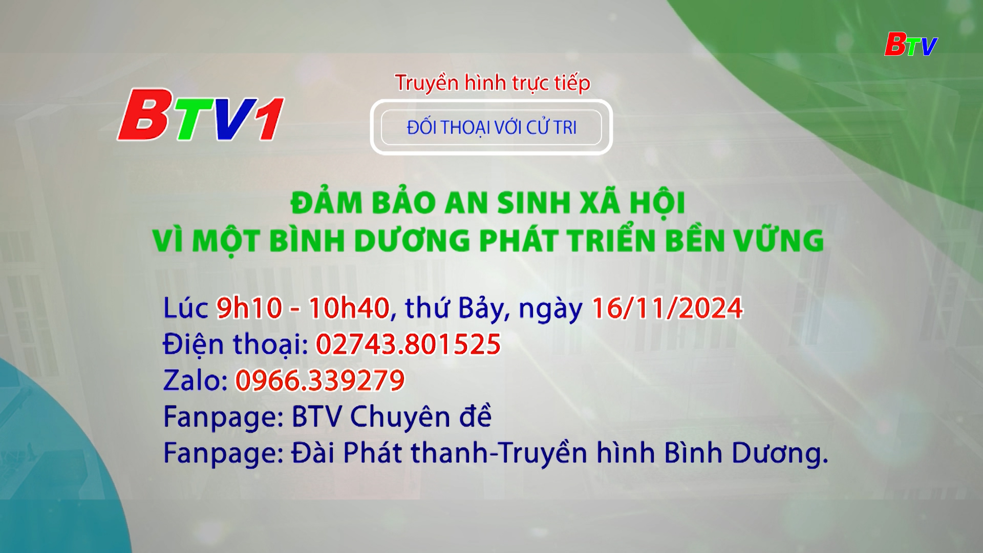 Đối thoại cử tri: Đảm bảo an sinh xã hội vì một Bình Dương phát triển bền vững