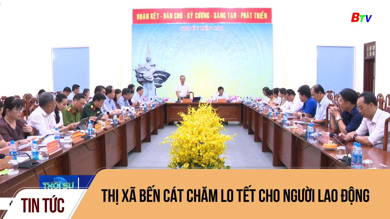 Thị xã Bến Cát chăm lo tết cho người lao động