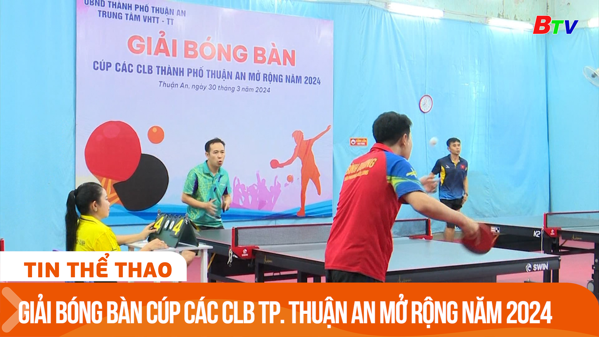 Giải bóng bàn cúp các câu lạc bộ TP. Thuận An mở rộng năm 2024 | Tin Thể thao 24h