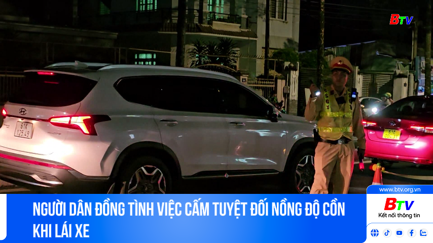 Người dân đồng tình việc cấm tuyệt đối nồng độ cồn khi lái xe