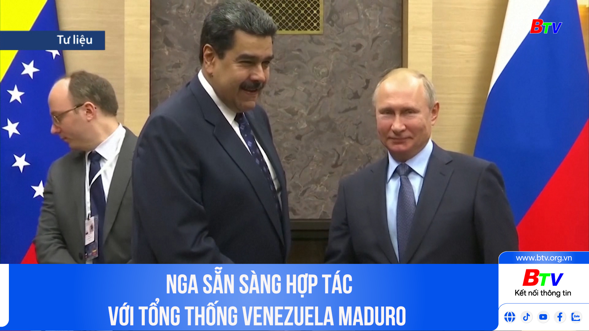 Nga sẵn sàng hợp tác với tổng thống Venezuela Maduro