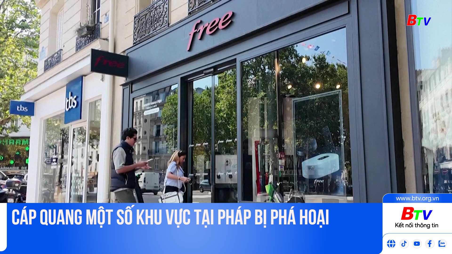 Cáp quang một số khu vực tại Pháp bị phá hoại