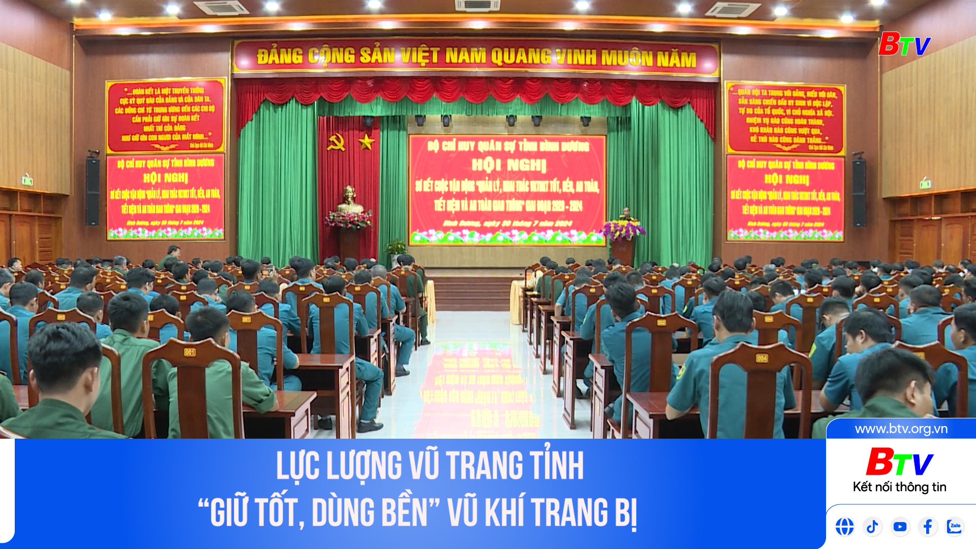 Lực lượng vũ trang tỉnh “giữ tốt, dùng bền” vũ khí trang bị