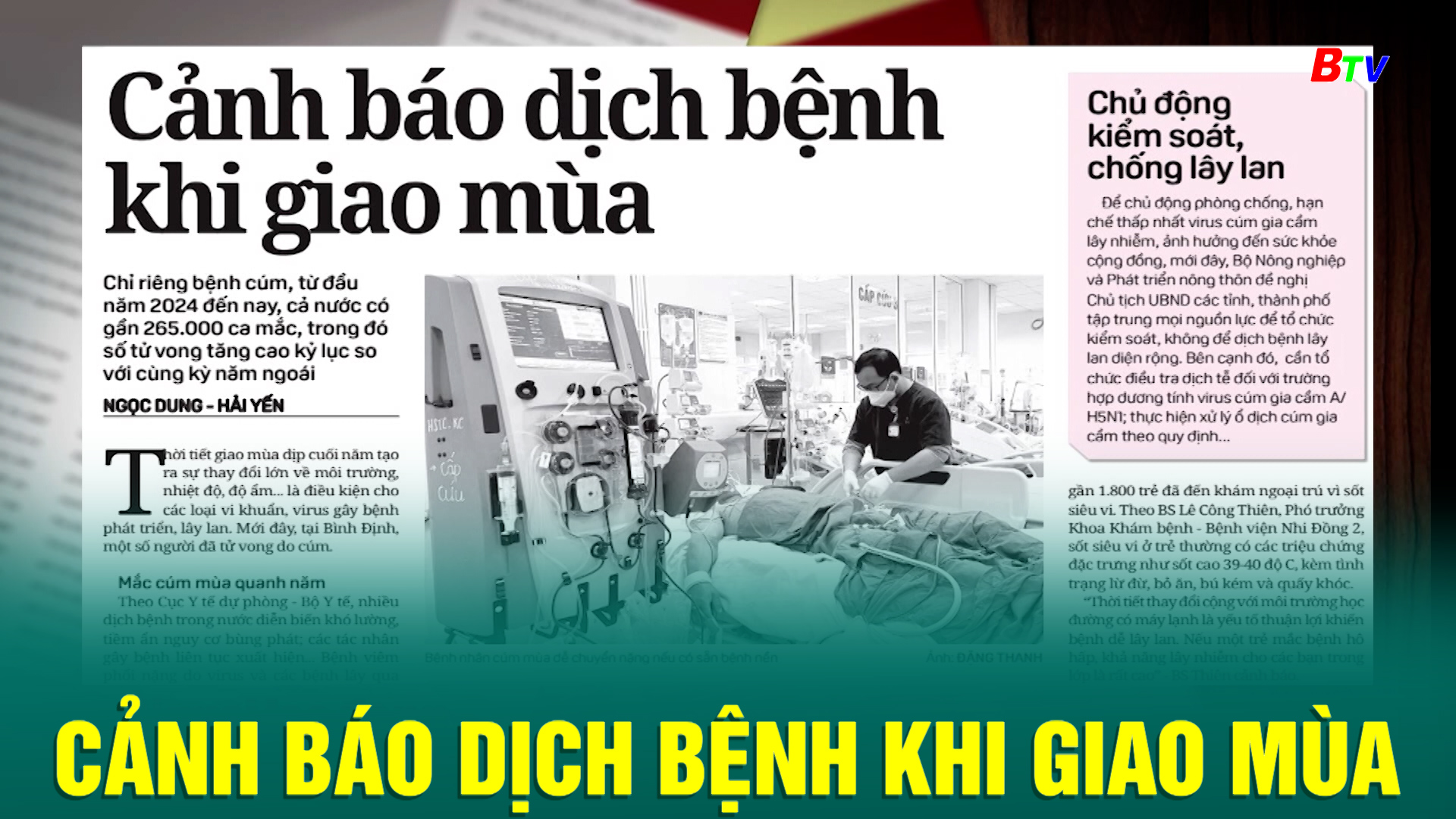 Cảnh báo dịch bệnh khi giao mùa