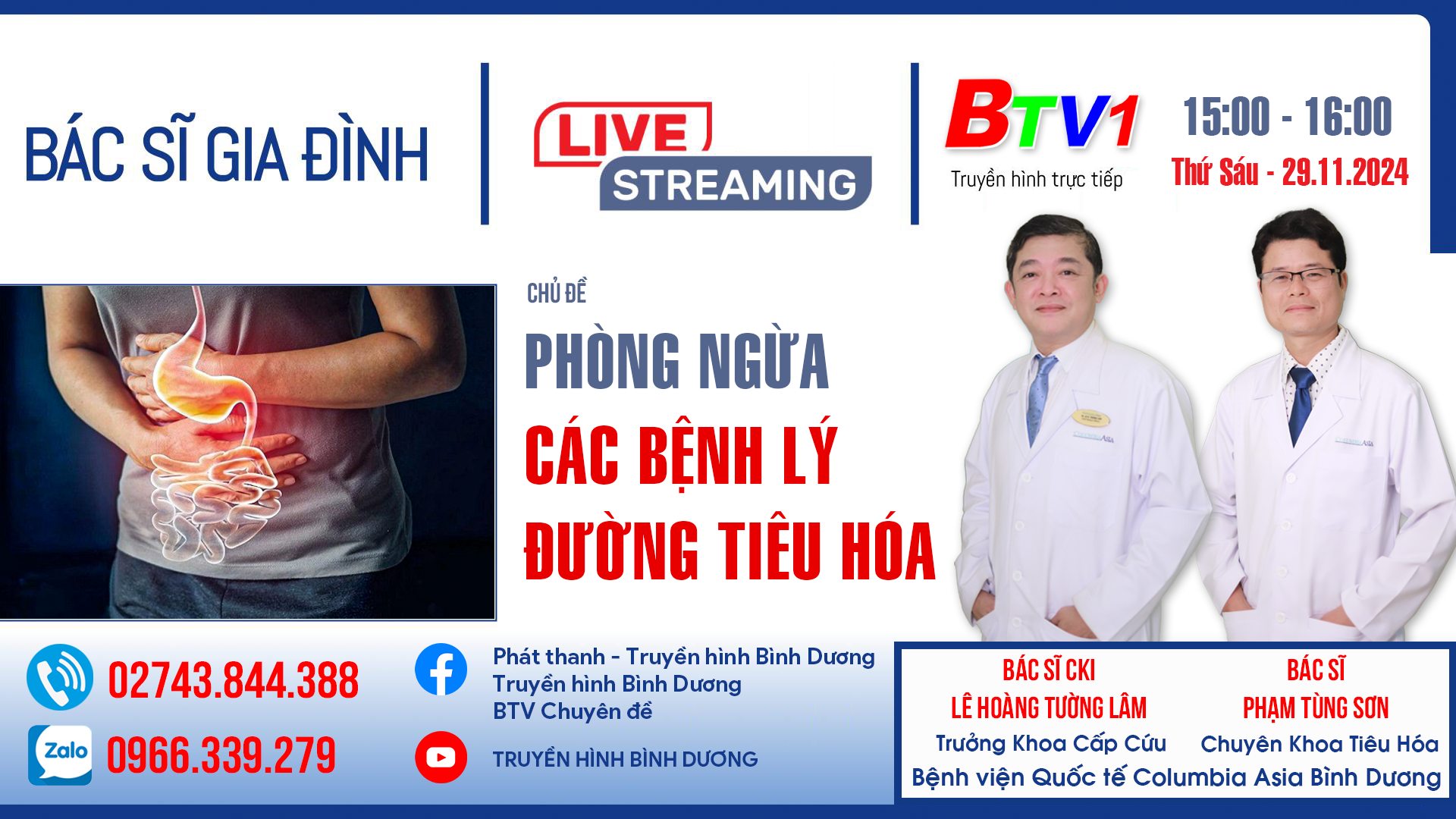 Phòng ngừa các bệnh lý đường tiêu hóa | Bác sĩ gia đình 