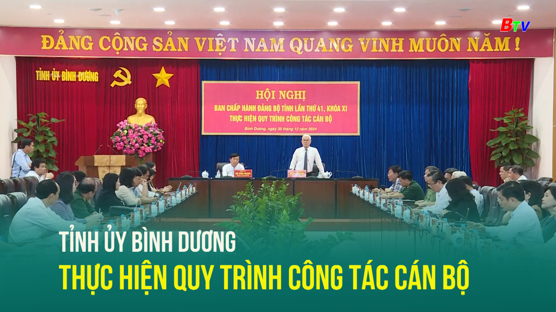 Tỉnh ủy Bình Dương thực hiện quy trình công tác cán bộ