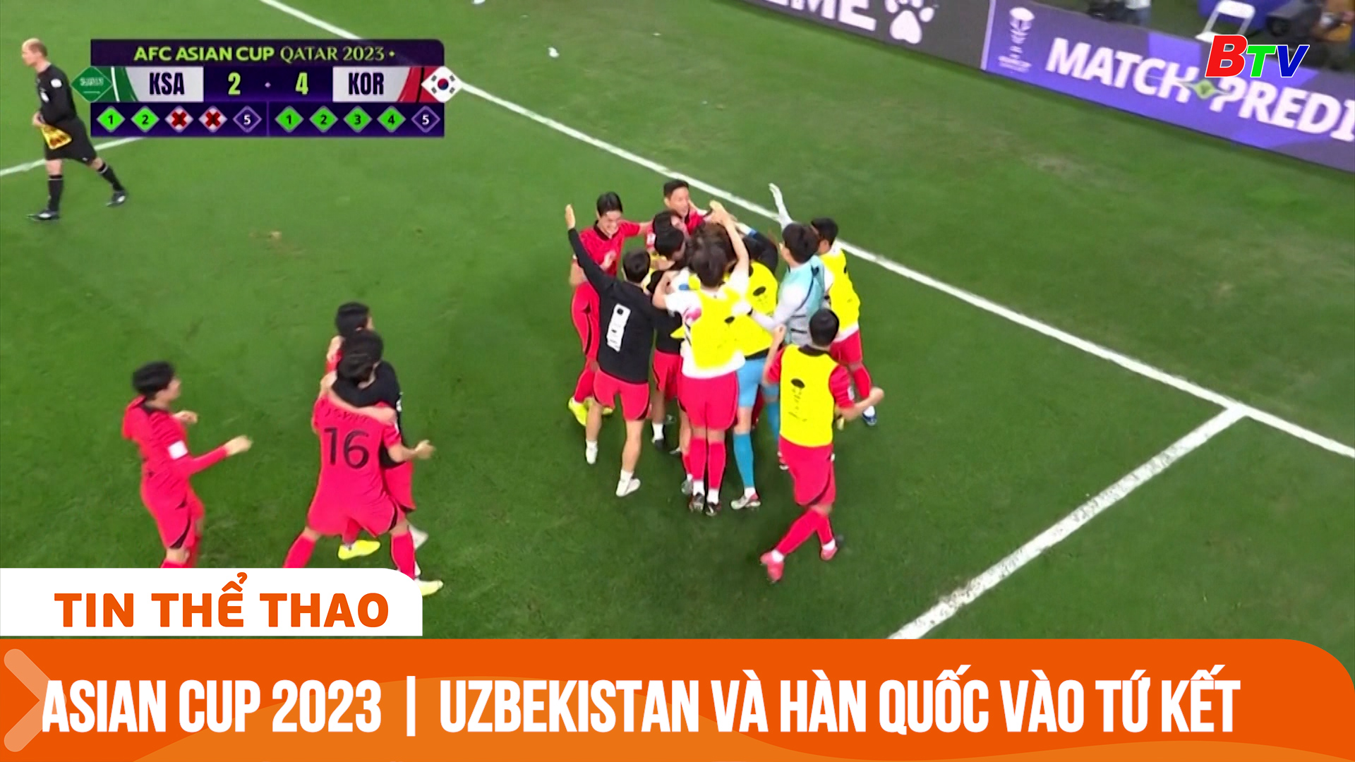 Asian Cup 2023 | Uzbekistan và Hàn Quốc vào Tứ kết | Tin Thể thao 24h