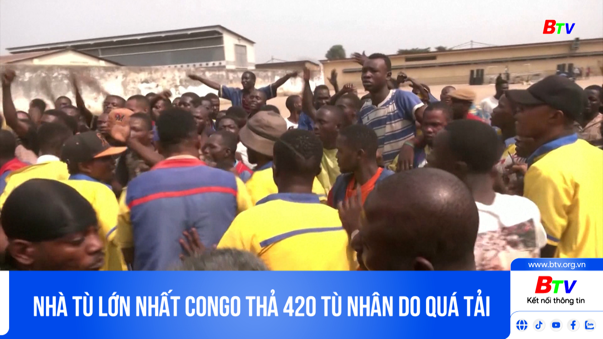 Nhà tù lớn nhất Congo thả 420 tù nhân do quá tải